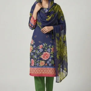 Sapphire Unstitched Printed Lawn 3pc